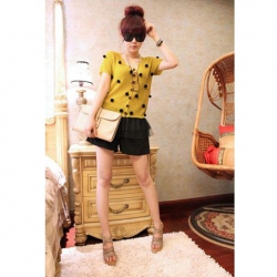 Amanda49 Western Fashion Summer New Arrival Bead and Lace Embellished Pants