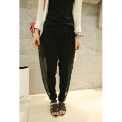Amanda49 Spring/Summer New Arrival Lace + Soft Yarn Double Layer Trousers