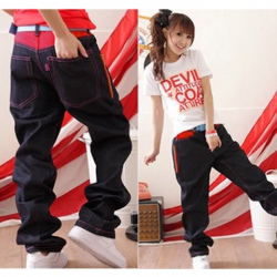 Amanda49 Special Color Design Jeans Long Couple Trousers For Lovers