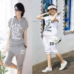 Amanda49 New Arrival Korean Style Casual Cotta Sport Suit For Woman/Girl