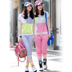Amanda49 Fashion and Casual Korean Style Cotta Sport Suit For Woman/Girl