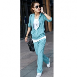 Amanda49 Corean Autumn Style Hooded Fleeces Casual Suit For Woman/Girl
