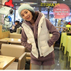 Amanda49 Sports and Warmly Elastic Waist Purple Long Sleeves Fleeces Suit For Women