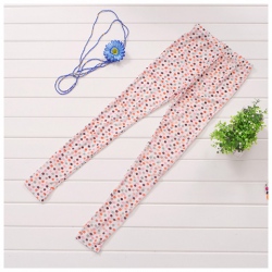 Amanda49 Slim and Cute Dots Patterns Candy Orange Color Yarn Pants For Women
