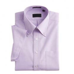 Amanda49 Button-Down pale purpleShort Sleeve Oxford Shirt,Casual Shirt