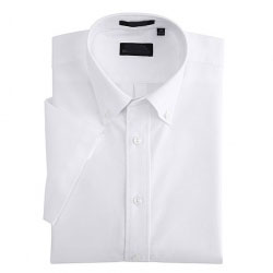 Amanda49 Stylish and Cotton Design Shirt Oxford Short Sleeve for Man - White
