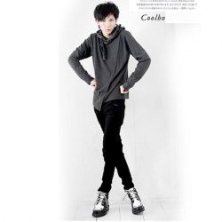 Amanda49 Fashion Style Laconic and Mix-Matched Slim Fleeces For Autumn and Winter (Dark Grey Only Has M Yardage)