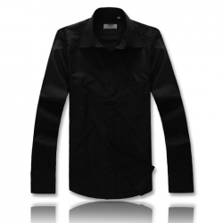 Amanda49 Casual Style Front Pocket Design Large Size Long Sleeve Shirt For Men
