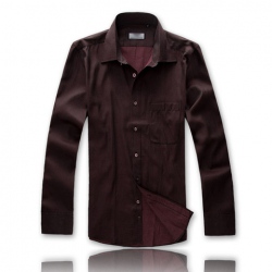 Amanda49 Hot Sale Stylish Pinstripes Dark Color Long Sleeve Shirt