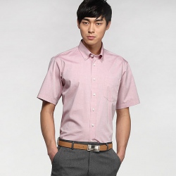 Amanda49 Stylish and Fine Cotton Design Collar Short Short Sleeve for Man