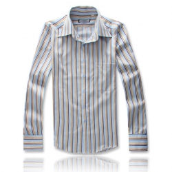 Amanda49 Single-Breasted Stripe Patterns Long Sleeve Shirt