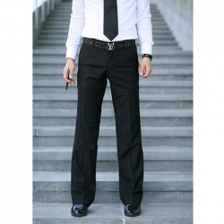 Amanda49 Luxurious Style Korea Fashion Satin Edge Suit Pants For Men