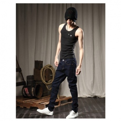 Amanda49 Hot Sale New Arrival Laconic and Mix-Matched Slim Jeans For Man