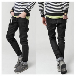 Amanda49 New In Fashion and Classical Style Washed Design Slim Jeans For Man