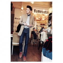 Amanda49 New In Fashion and Cool Style Laconic and Mix-Matched Jeans For Man