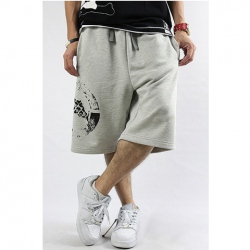 Amanda49 Hip Hop Style Fashion Street Feel Casual Pattern Loose Middle Pants