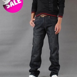 Amanda49 Leisure and Cool Black Long Jeans For Men