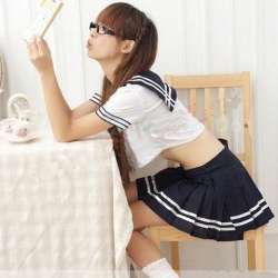 Amanda49 Japan College Student's Uniform--Sexy Lingerie