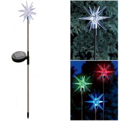 Amanda49 CIS-42159 Polaris-style Polyresin LED Color-changing Solar Lamp for Garden Lawn