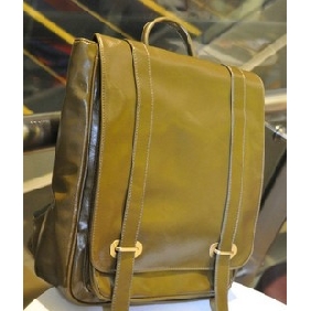 England College Trend Unisex Schoolbag PU Leather Hiking Backpacks