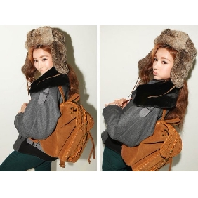 Women's Camel Hand-woven England Retro Casual Backpacks