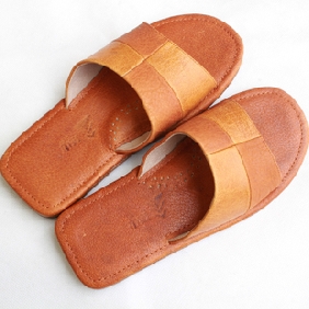 Women's Genuine Leather Sweat-absorbent Soft Comfortable Home Slippers