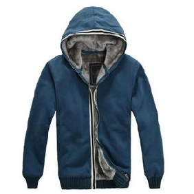 Men's Plus Thick Velvet Warm Cotton Zipper Even Cap Cardigan Jacket