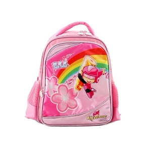 Cartton Images on Kids Backpack Girls' Waterproof Zipper Backpacks