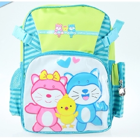 Cute Boy's Blue School Backpacks Cartton Images on Kids Backpack