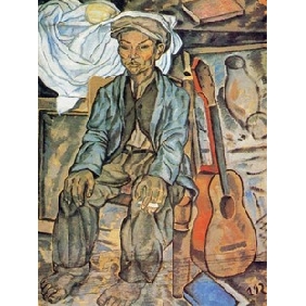Gypsy Abstract on Canvas Painting Frameless Oil Painting