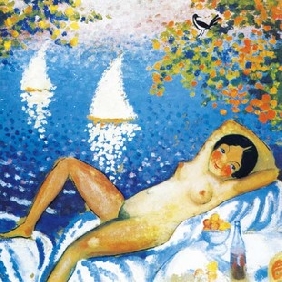 The Landscape of Nude Abstract on Canvas Painting Frameless Oil Painting