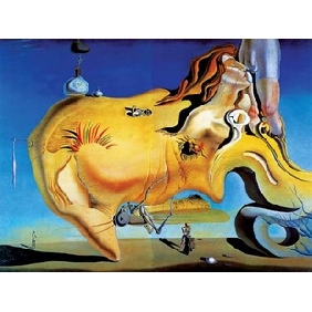 Sleeping Nude Abstract on Canvas Painting Frameless Oil Painting