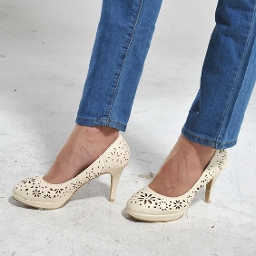 Pastorale Shoes Wedgie With Wooden Sole Female's High Heels