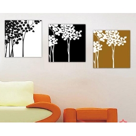 Pure Hand-painted Frameless Modern Wealth Tree European Abstract Oil Paintings