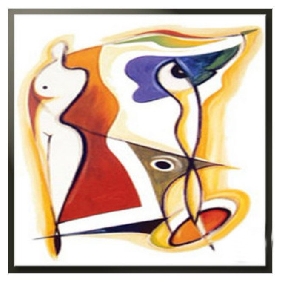 Pure Hand-painted Frameless Corridor / Home Decoration European Abstract Oil Paintings