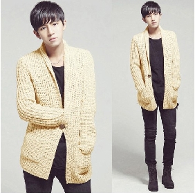 Men's Korean Style Clothing Fashion Knitting Cardigan Sweaters