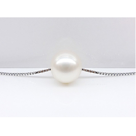 Ladies Noble Mini Silber_chain Nature Pearl Necklace