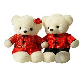 Red PP Cotton Gift Stuffed Handicrafts Wedding Doll