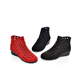 Women's Summer Leather Cool Flat Ankle Boots