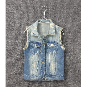 Women's Han Style Fashion Denim Vest Waistcoats