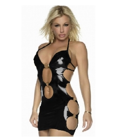 Soft Golden Coating Sexy Spandex Club Clothing Underwear
