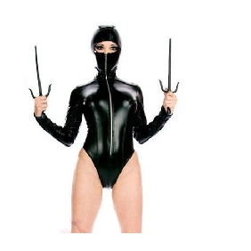 Hot Tight Spandex Onesies Sexy Female SM Patent Suit Nightclubs DS Leads Sexy Underwear