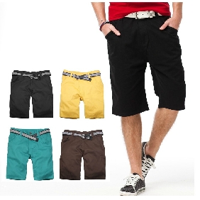 Men's 2012 Summer Pure Color Leisure Korean Shorts Pants