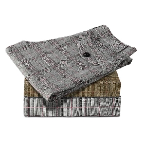 Men's Korean Style Slim Fit Leisure Plaid Straight Pants Trousers