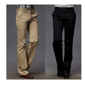 Men's Straight Legs Trousers Fashion and Leisure Pants