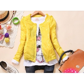 Lady Korean Spring Candy Colored Lace Coats