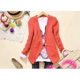 Lady Korean Slim Candy Colors Coats
