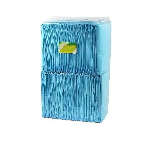 Highly Absorbent Waterproof Non-skid Blue Backing Prevent Leakage Disposable Pet Diaper