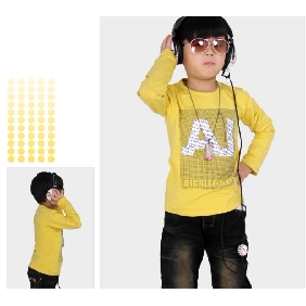 Boys' Cotton Long Sleeve Round Neck T-Shirts (bb1)
