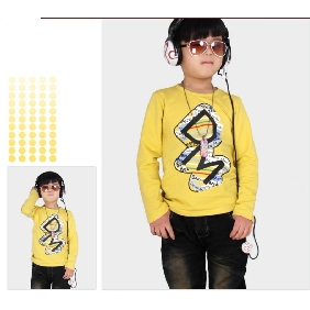 Boys' Cotton Long Sleeve Round Neck T-Shirts (bb2)